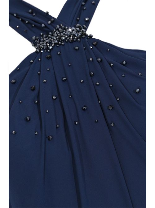 Abito lungo 66495 in crepe TARIK EDIZ | 66495NAVY